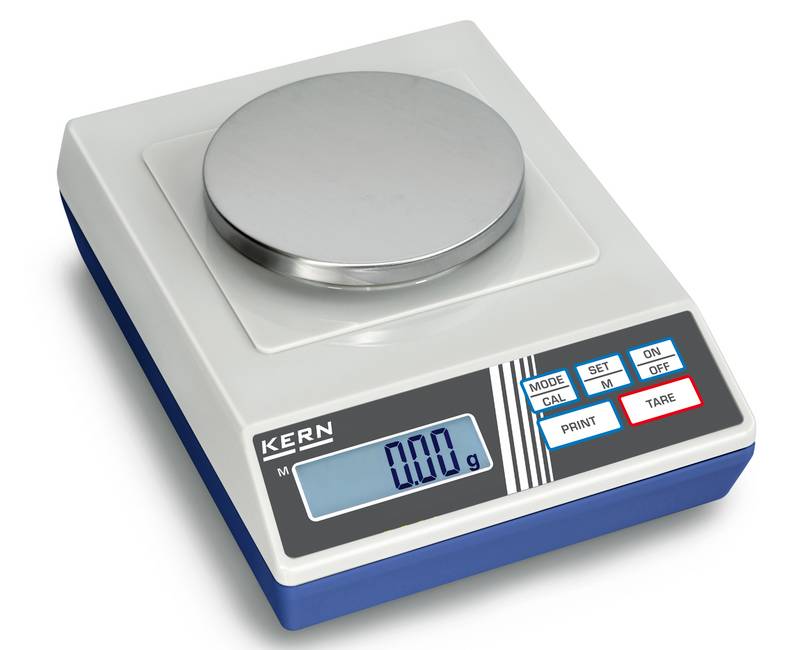 Photo d'une balance de pesage comptage KERN 440 avec petit plateau rond