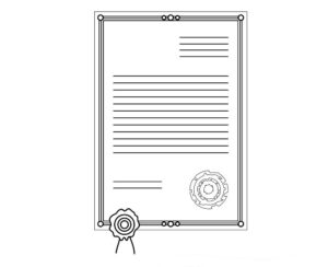 photo d'un certificat ou constat