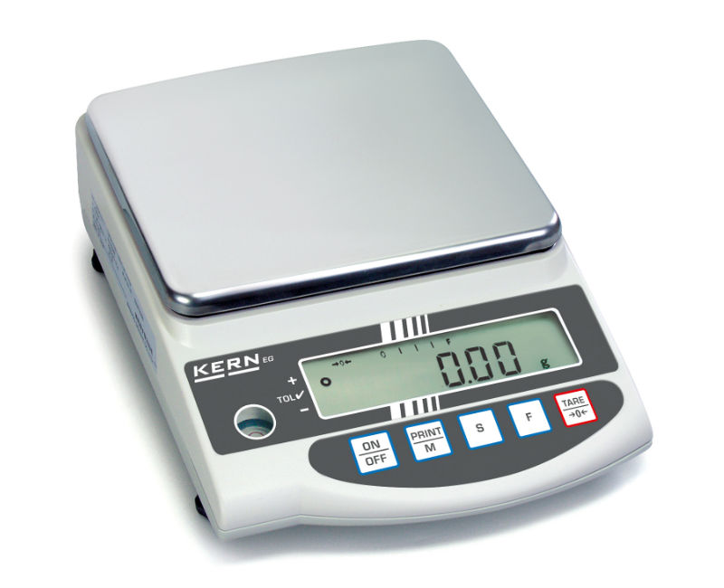 Photo d'une balance de précision KERN EG plateau carré