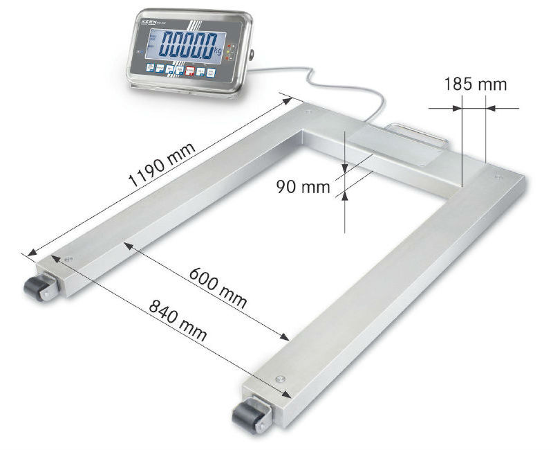 Pèse palette UFN </br> En acier inoxydable – Image 2