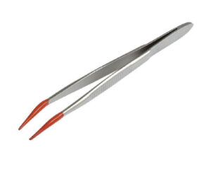 Photo d'une pincette en inox avec extrémité de silicone