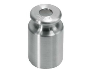 Photo d'un poids individuel forme bouton en inox tourné classe M1