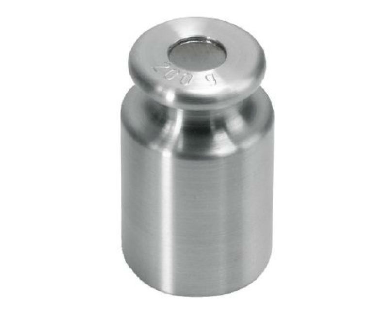 Photo d'un poids individuel forme bouton en inox tourné classe M1