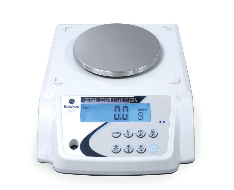 Photo d'une balance Bap avec plateau rond