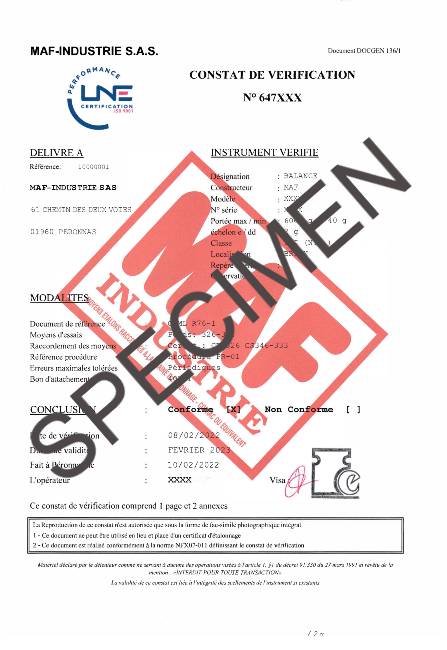 Photo d'un constat Factice MAF