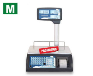 Photo d'une balance poids prix à ticket BAXTRAN RTI à colonne 1 vendeur