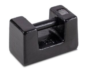 Photo d'un poids en fonte M2