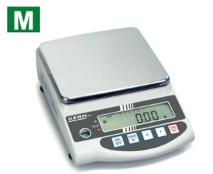 Photo d'une balance de précision EW/EG-N de la marque KERN avec plateau en inox