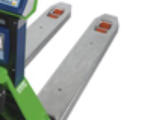 Photo de fourches en acier inox pour transpalette peseur atex