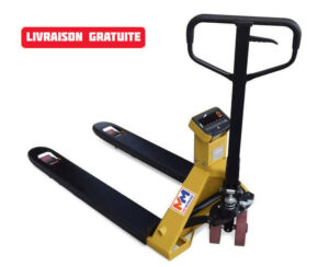 Photo d'un transpalette peseur XRA-WITI avec imprimante pour palettes américaines