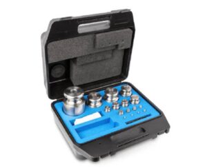 Photo d'une valise de poids en inox classe M1