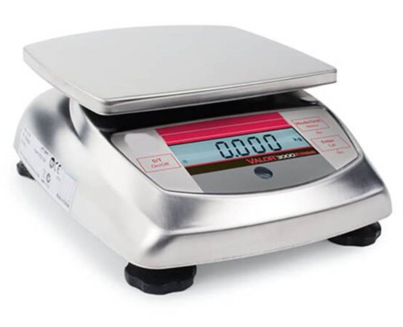 Photo d'une balance Valor 3000 avec plateau carré